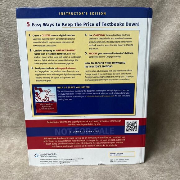 Cengage Advantage Books: The American System of Criminal Justice 13th Edition Ha - Picture 3 of 3